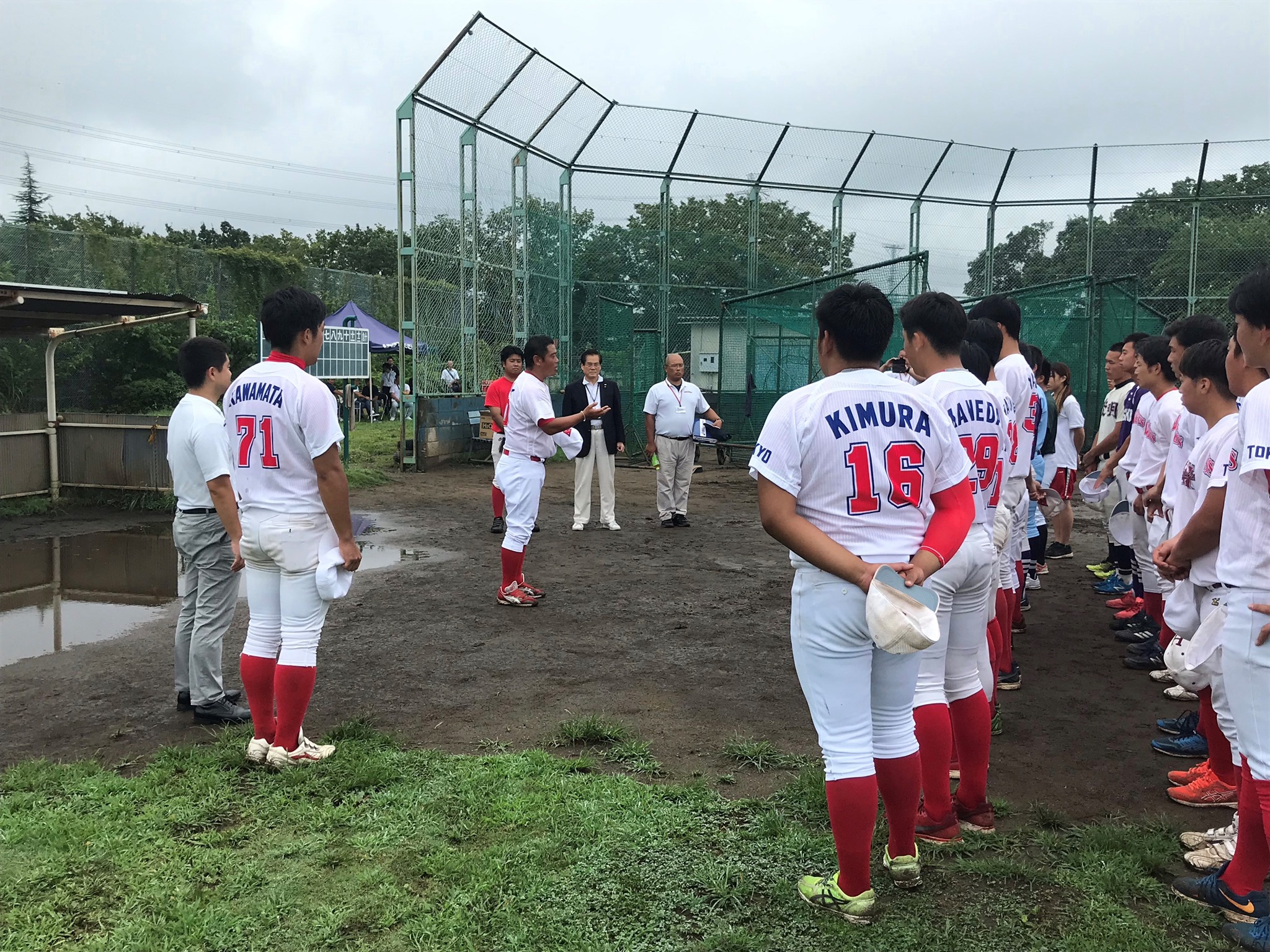 硬式野球部 練習会実施 タイケン学園 日本ウェルネススポーツ専門学校